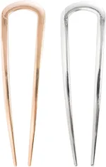 Brushworks French Hair Pin Duo Gold & Silver