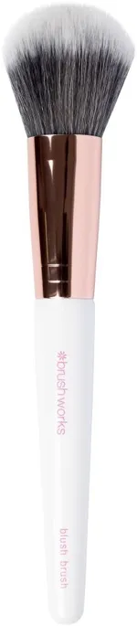 Brushworks White & Gold Blush Brush