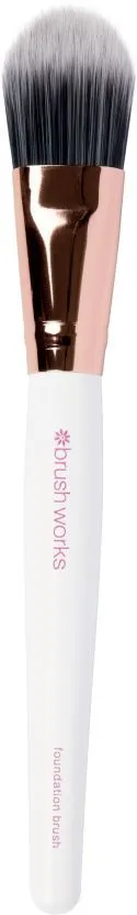 Brushworks White & Gold Foundation Brush