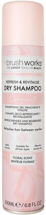 Brushworks Refresh & Revitalise Floral Dry Shampoo (200mL)