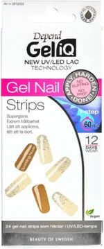 Depend Gel iQ Gel Nail Strips (24pcs) Sparkling Nude