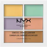 NYX Professional Makeup Conceal, Correct, Contour Palette (6x1,5g)