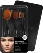 BYS Oval Makeup Brush Set (3pcs)