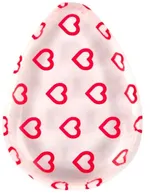 BYS Silicone Blending Sponge Teardrop Clear With Red Hearts