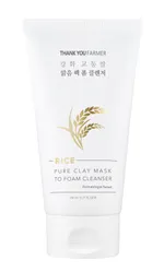 Thank You Farmer Rice Pure Clay Mask To Foam Cleanser (150mL)