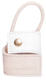 Corinne Leather Band Short Bendable Two-Colored White Cream