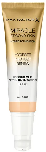 Max Factor Miracle Second Skin Hybrid Foundation (30mL) 01 Fair