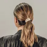 Corinne Leather Band Short Narrow Bendable Cream