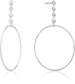Ania Haie Silver Spike Hoop Earrings