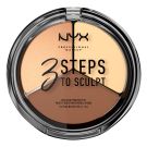 NYX Professional Makeup 3 Steps to Sculpt Face Sculpting Palette (5g) Light