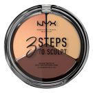 NYX Professional Makeup 3 Steps to Sculpt Face Sculpting Palette (5g) Medium
