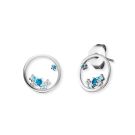 Engelsrufer Ear Studs Cosmo Silver with Zirconia Multicolor