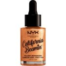 NYX Professional Makeup California Beamin' Face & Body Liquid Highlighter (22mL) Golden Glow