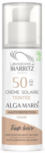 Laboratoires de Biarritz Certified Organic SPF50 Ivory Tinted Face Sun Cream (50mL)