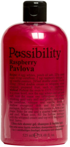 Possibility 3in1 Ultra Rich Shampoo, Shower Gel & Bubble Bath Raspberry Pavlova (525mL)