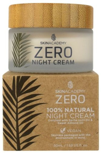 Skin Academy Zero Night Cream 100% Natural With Sacha Inchi Oil And Sweet Almond Oil (50mL)