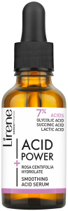 Lirene Acid Power Smoothing Serum With Glycolic, Succinic And Lactic Acids (30mL)