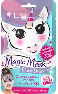 Eveline Cosmetics Fabric Face Mask Magic Mask Unicorn