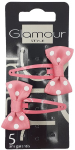 Glamour Hair Clip With Bow (2pcs)