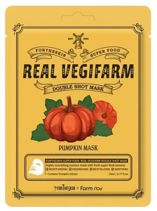 forTheSkin Super Food Real Vegifarm Double Shot Mask (23mL) Pumpkin