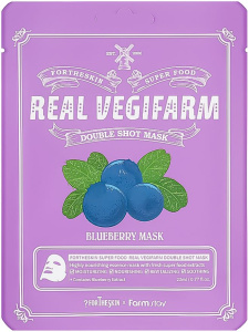 forTheSkin Super Food Real Vegifarm Double Shot Mask (23mL) Blueberry