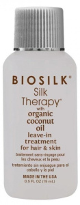 Biosilk Silk Therapy with Organic Coconut Oil Leave-In Treatment
