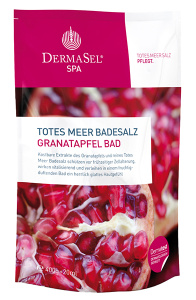 Dermasel Dead Sea Salt Firming, Anti-aging Pomegranate (400g+20mL)