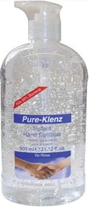 Pure-Klenz Hand Sanitizer With Pump (600mL)