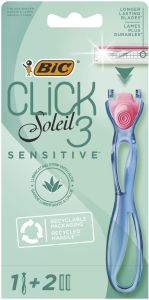 BIC Soleil Click 3 Sensitive Razor + 2 Blades