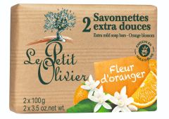 Le Petit Olivier 2 Extra Mild Soap Bars Orange Blossom (2x100g)