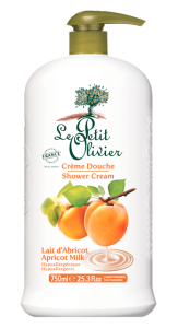 Le Petit Olivier Shower Cream Hypoallergenic Apricot Milk (750mL)