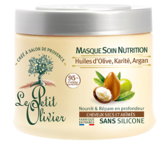 Le Petit Olivier Hair Mask Nutrition For Dry and Damaged Hair Olive, Shea, Argan Oils (330mL)