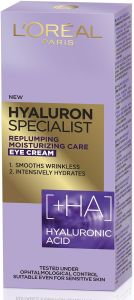 L'Oreal Paris Hyaluron Specialist Replumping Moisturising Eye Cream With Hialuronic Acid (15mL)