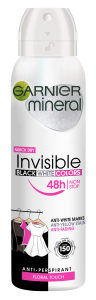 Garnier Mineral Invisible Black White Colors Spray Deodorant (150mL)
