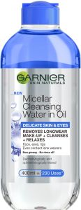 Garnier Skin Naturals Micellar Cleansing Water In Oil For Sensitive Skin And Eyes (400mL)