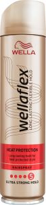 Wella Wellaflex Heat Pretection Ultra Strong Hold Hairspray (250mL)