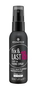 essence Fix & Last 18h Make-up Fixing Spray (50mL)