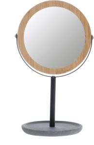 Casuelle Deluxe Make-up Mirror Bamboo Wooden Frame