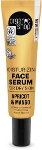 Organic Shop Moisturizing Face Serum for Dry Skin Apricot & Mango (30mL)