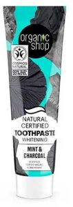 Organic Shop Whitening Toothpaste Mint And Charcoal (100g)