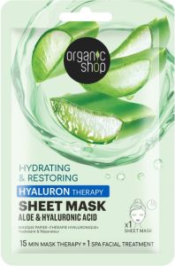 Organic Shop Hyaluron Therapy Sheet Mask Aloe & Hyaluronic Acid (1pc)