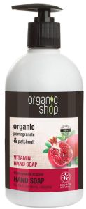 Organic Shop Vitamin Hand Soap Pomegranate Bracelet Cosmos Natural BDIH (500mL)