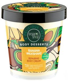 Organic Shop Body Desserts Repairing Body Cream Banana Milkshake (450mL)