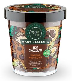 Organic Shop Body Desserts Hot Chocolate Warming Body Scrub (450mL)