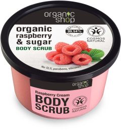 Organic Shop Raspberry Cream Body Scrub (250mL)