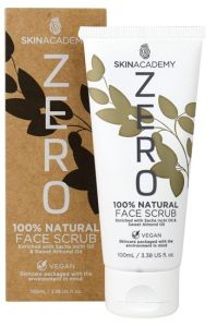 Skin Academy Zero Face Scrub 100% Natural With Sacha Inchi Oil And Sweet Almond Oil (100mL)