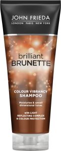 John Frieda Brilliant Brunette Colour Protecting Moisturising Shampoo (250mL)