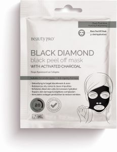 BeautyPro Black Diamond Peel Off Mask With Activated Charcoal (3x7mL)