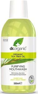 Dr. Organic Tea Tree Mouthwash (500mL)
