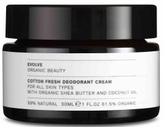 Evolve Organic Beauty Cotton Fresh Deodorant Cream (30mL)